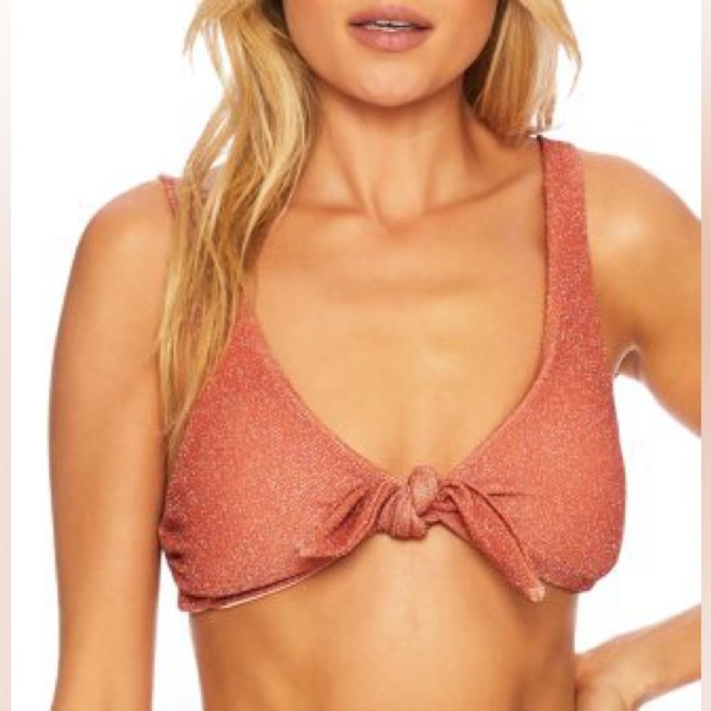 BEACH RIOT Grace Bikini Top in Chili